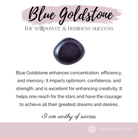 Blue Goldstone Meaning, Crystals For Motivation, Goldstone Meaning, Goldstone Crystal, Crystal Healing Chart, Crystal Work, Crystal Drawing, Lotus Bracelet, Crystal Properties