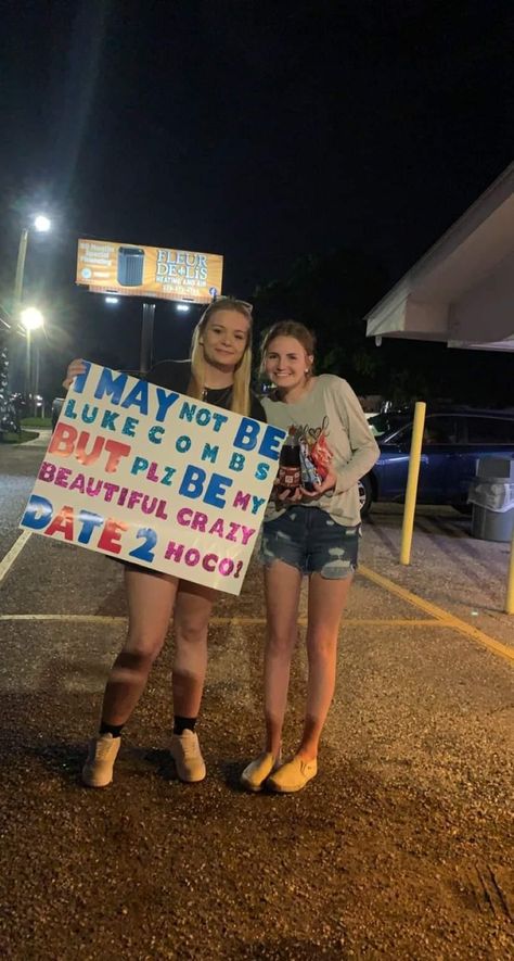 Dance Proposal Ideas Best Friends, Bailey Zimmerman Hoco Proposal, Beautiful Crazy Hoco Proposal, Prom Proposals For Best Friends, Bff Promposal Best Friends, Girl Best Friend Promposal, Asking Best Friend To Homecoming, Bestie Homecoming Proposal, Homecoming Proposal Ideas Best Friends