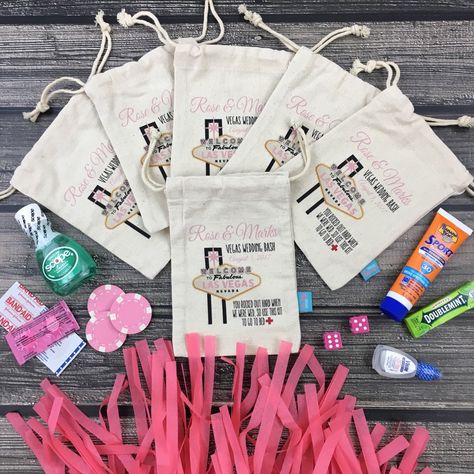 Wedding Hangover Kit, Vegas Bachelor Party, Hangover Kit Wedding, Bachelorette Party Bags, Hangover Kit Bags, Bach Weekend, Awesome Bachelorette Party, Vegas Bachelorette, Bachelorette Ideas