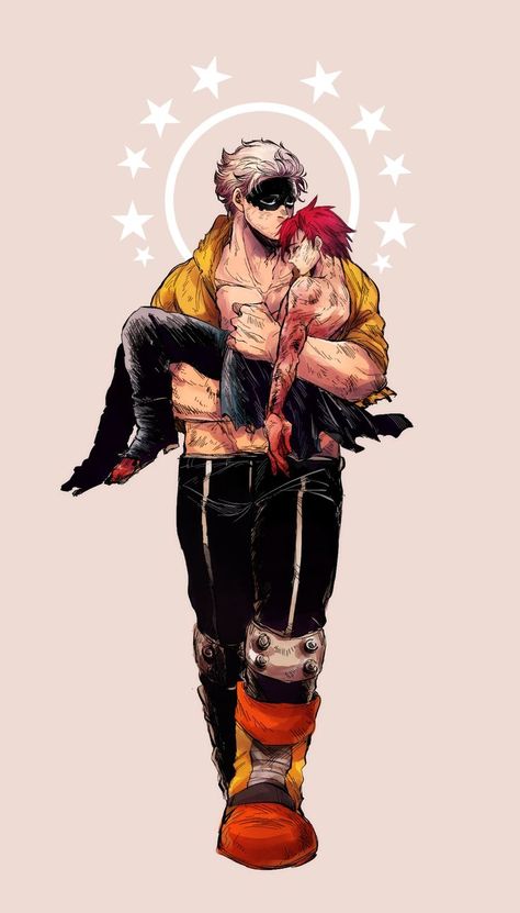 Fatgum And Kirishima, Kirishima And Fatgum, Fatgum X Kirishima, Fatgum Bnha, Eijirou Kirishima, Kirishima My Hero Academia, Kirishima Eijirou, My Hero Academia Shouto, Wallpaper Animes