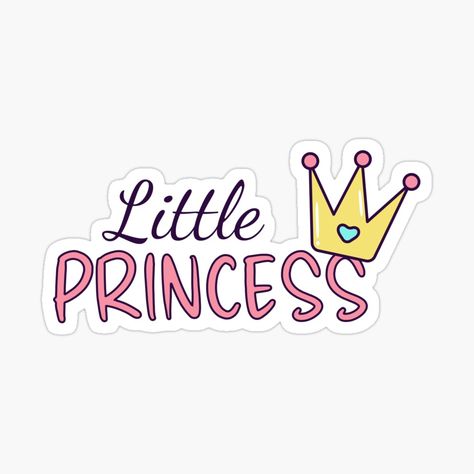 Get my art printed on awesome products. Support me at Redbubble #RBandME: https://www.redbubble.com/i/sticker/Little-Princess-by-HannaArtLab/154189992.EJUG5?asc=u Birthday Tiara, Princess Sticker, Baby Princess, Simple Wallpapers, Cool Stickers, Little Princess, Lettering Alphabet, Independence Day, Sticker Design