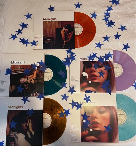 Taylor Swift Midnight Vinyl, Midnights Vinyl Aesthetic, Midnights Vinyls, Pretty Vinyls, Taylor Vinyl, Midnights Vinyl, Taylor Swift Cd, Taylor Swift 2006, Vinyl Room