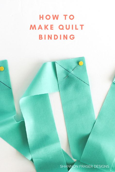 Quilt Binding Tutorial, Binding Tutorial, Beginner Sewing Projects Easy, Quilt Binding, Leftover Fabric, Sewing Skills, Sewing Projects For Beginners, Love Sewing, Sewing Tips