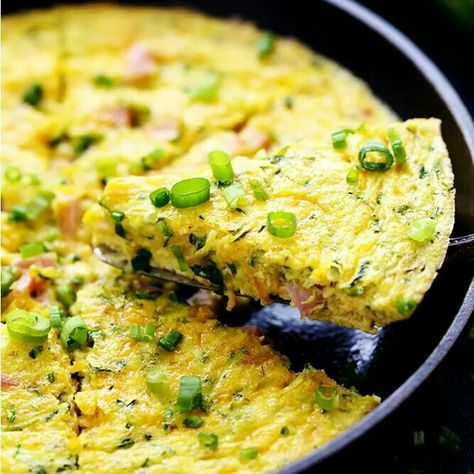 Fruitatta!! Ham Frittata, Zucchini Frittata Recipe, Zucchini Frittata, Best Breakfast Casserole, The Recipe Critic, Recipe Critic, Frittata Recipes, Homemade Alfredo Sauce, Chocolate Zucchini