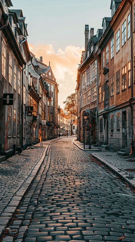 "Sunset Cobblestone Street: A tranquil #sunset illuminates an empty #cobblestone #street lined with #historic, #colorful #buildings in a #European #city. #aiart #aiphoto #stockcake ⬇️ Download and 📝 Prompt 👉 https://stockcake.com/i/sunset-cobblestone-street_981716_450459" Money Animation, Cobblestone Street, Colorful Buildings, Street Image, Pretty Photography, Fall Music, Cobblestone Streets, European City, Evening Sunset