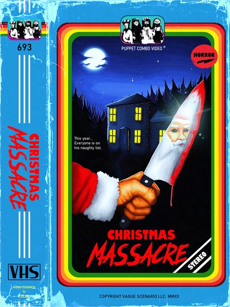 christmas massacre – puppet combo Stay Out Of The House Game Puppet Combo, Puppet Combo Wallpaper, Puppet Combo Games, Vintage Horror Games, Ps2 Horror Games Aesthetic, Puppet Combo, Large Widget, Horror Vhs Covers, 80s Horror Vhs Covers