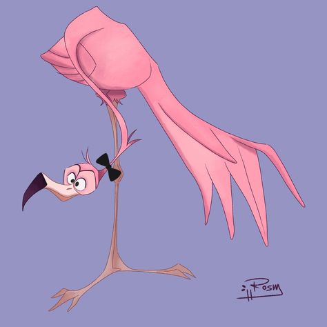 Flamingo Character Design, Flamingo Character, Cartoon Drawings Sketches, Cartoon Drawings, Drawing Sketches, Flamingo, Character Design, Disney Princess, Disney Characters