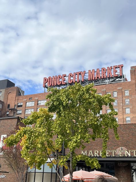 atlanta ponce city market travel aesthetic that girl vibe outdoorsy shopping Ponce Market Atlanta, Atlanta Aesthetic, Summer Visionboard, Ponce City Market Atlanta, Bachelorette Aesthetic, Ga Tech, Ponce City Market, Atlanta Travel, Side Quest