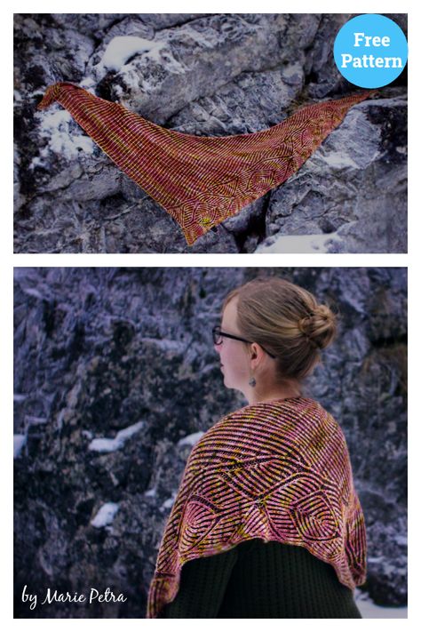 Brioche Shawl, Shawl Knitting Pattern, Brioche Stitch, Knitting Patterns Free Hats, Cozy Accessories, Free Knitting Patterns, Shawl Knitting Patterns, How To Start Knitting, Free Knitting Pattern