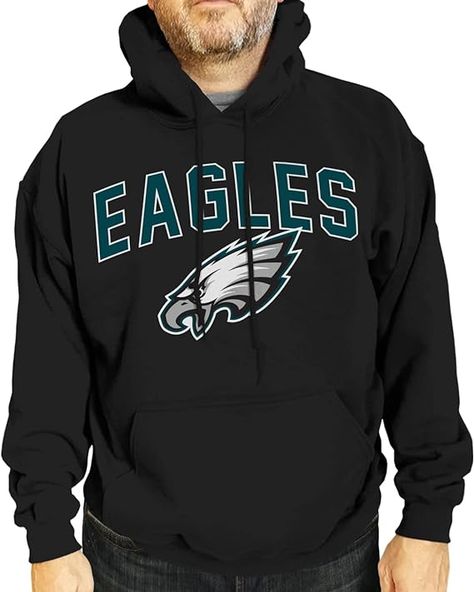 Adult Hooded Sweatshirt - Pro Football Fleece Hoodie - Pullover Sweatshirt Eagles Hoodie, Eagles Team, Philadelphia Eagles Football, Tailgate Outfit, Eagles Nfl, Football Sweatshirt, Football Outfits, Home Team, Hoodie Pullover