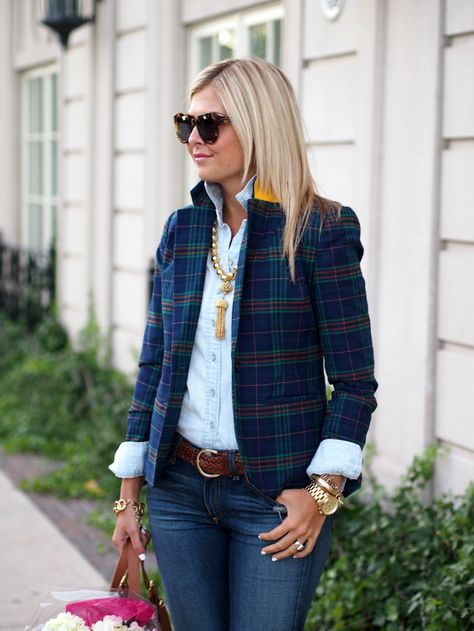 Plaid Blazer Outfit Women, Plaid Blazer Outfit, Target Shirt, Krystin Lee, Blazer Outfits For Women, Mode Tips, Kesha, Simple Fashion, Blazer Outfits