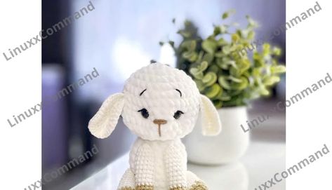 AMIGURUMI CUTE LAMB FREE PATTERN Free Crochet Lamb Pattern, Lamb Crochet Pattern Free, Crochet Lamb Pattern, Lamb Crochet, Linux Os, Plush Crochet, Tiny Teddies, Cute Lamb, Crochet Teddy Bear Pattern