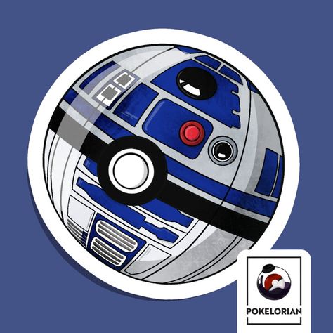 Feast your optical sensors on our premier Reball design, the R2-D2 inspired Poké Ball, meticulously assembled by our top-notch droid engineers. This imaginative creation effortlessly fuses the iconic Poké Ball with the unmistakable style and colors of yours truly, the legendary astromech droid! Astromech Droid, Pokemon Crossover, R2 D2, Yours Truly, Crossover, Digital Drawing, Drawing Illustrations, Pokemon, Star Wars