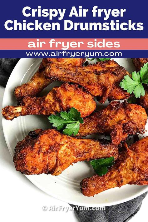 Instapot Duo, Air Fryer Chicken Leg Recipe, Air Fryer Chicken Drumsticks, Air Fryer Recipes Chicken Wings, Crispy Air Fryer Chicken, Sleeve Recipes, Fried Chicken Legs, Bariatric Sleeve, Survival Foods