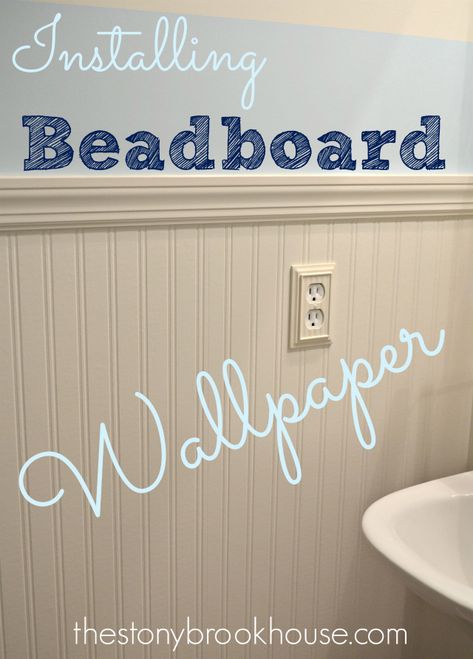 Installing Beadboard Wallpaper Beadboard And Wallpaper, Installing Beadboard, Wallpaper And Beadboard, How To Install Beadboard, Beadboard Wall, Beadboard Wallpaper, Beadboard Bathroom, Beadboard Wainscoting, Amazing Chicken