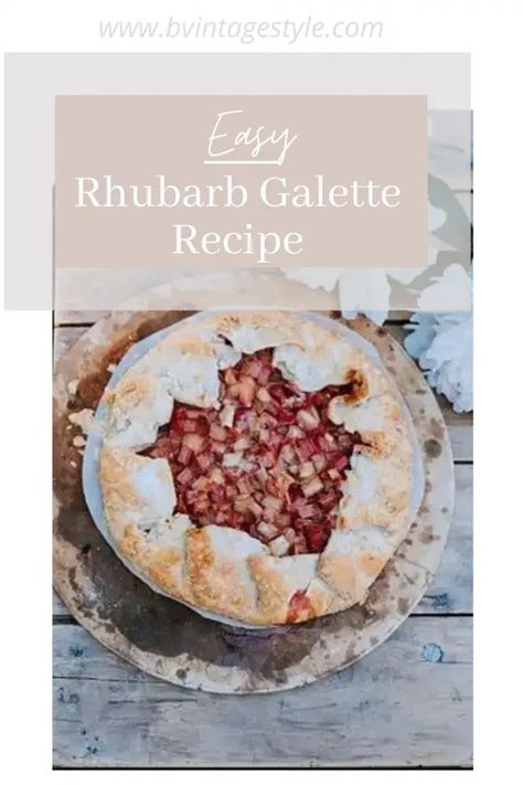 A simple mixture of fresh rhubarb, sugar, and a few other ingredients that come together to create a sweet and tangy Rhubarb Galette. Healthy Rhubarb Recipes, Rhubarb Galette, Fresh Rhubarb, Galette Recipe, Spring Fruit, Frozen Pie, Rhubarb Recipes, Just Bake, Scone Recipe