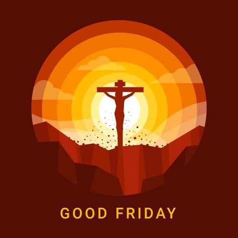 Good Friday Background, Friday Background, Holy Spirit Art, Friday Illustration, Good Friday Images, Holy Friday, Mount Calvary, Jesus Etc, Happy Good Friday