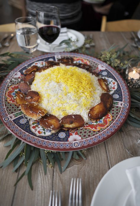 LisaSJ-BasmatiRice Potato Tahdig, Persian Rice Recipe, Quick Rice, Persian Rice, Yukon Potatoes, International Dishes, Rice Side, Rice Side Dishes, Rice Milk