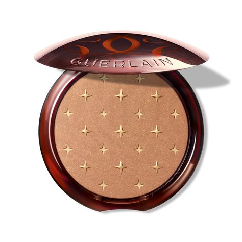 Terracotta Starlight ⋅ The Shimmering Bronzing Powder - 96% naturally-derived ingredients ⋅ GUERLAIN Mat Lipstick, Guerlain Terracotta, Guerlain Makeup, Makeup Creative, Natural Hydration, Wella Color Fresh, Too Faced Bronzer, Moroccan Argan Oil, Bronzing Powder