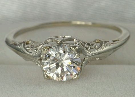 Antique wedding ring Antique Engagement Ring, Antique Wedding Rings, Antique Wedding, Antique Engagement, Wedding Rings Vintage, Vintage Engagement, The Band, Gold Engagement, Vintage Diamond