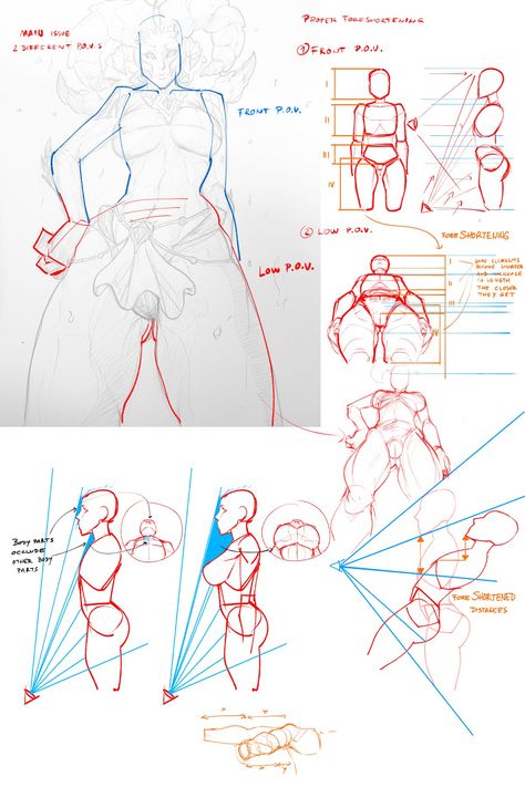 Perspective Drawing Lessons, Body Drawing Tutorial, Human Anatomy Drawing, Human Anatomy Art, Anatomy Sketches, Body Reference Drawing, Anatomy For Artists, Perspective Art, Anatomy Drawing