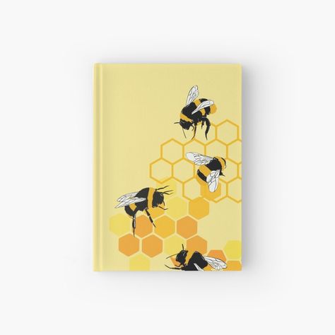 Get my art printed on awesome products. Support me at Redbubble #RBandME: https://www.redbubble.com/i/notebook/BEE-HERE-by-Artnowhere/115160358.RXH2R?asc=u Journal Design, A Journal, Hardcover Journals, Paper Stock, Top Artists, Sell Your Art, My Art, Awesome Products, Independent Artist