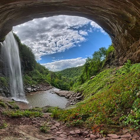 Kaaterskill Falls and the Bayard of Dogs – Haines Falls, New York - Atlas Obscura Lake George Village, Ny Trip, Autumn In New York, Catskill Mountains, Ghost Dog, Lake George, Upstate Ny, Upstate New York, New York Travel