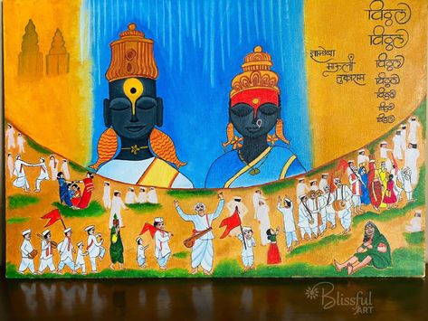 Canvas#painting#acrylic#art#marathi#tradition 2025 Year, Flag Crafts, Decoration For Ganpati, Ice Bear, Ice Bears, Art And Craft Videos, Poster Drawing, Hand Painting Art, Hand Painting