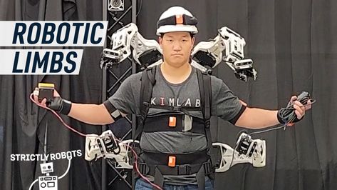 Researchers designed a robotic backpack that gives you extra limbs Robot Backpack, Four Arms, Backpacks, Technology, Lifestyle