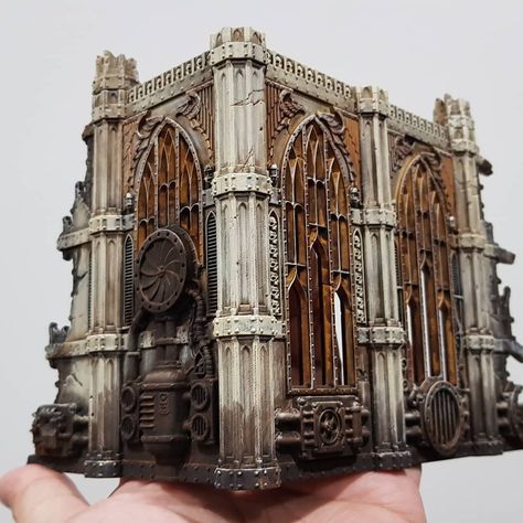 Brosef Brostar on Instagram: “More terrain.  #warhammer40k #KillTeam #sectorimperialis #killzone #terrain #paintingwarhammer” Warhammer Cathedral, Warhammer 40k Buildings, Killteam Terrain, Sector Imperialis, Warhammer 40k Terrain, Cathedral Design, 40k Painting, Battlefleet Gothic, Warhammer Imperial Guard