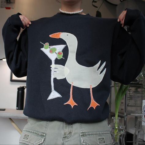 #🦆 #🍸 available this Friday 4/5⭐️MaggsRags.com Mags Rags, Sewing Upcycle, Clothes Upcycle, Patchwork Clothes, Diy Clothes Design, Thrift Flip, Embroidery On Clothes, Upcycle Clothes, Textile Design