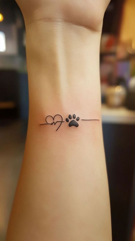 Paw Print With Crown Tattoo, In Memory Of Dog Tattoo Ideas, Memory Tattoo For Dog, Tattoo For Names Design, Personalized Dog Tattoo Ideas, Simple Bulldog Tattoo, Small Meaningful Dog Tattoos, Memory Tattoos For Dogs, Paw Small Tattoo