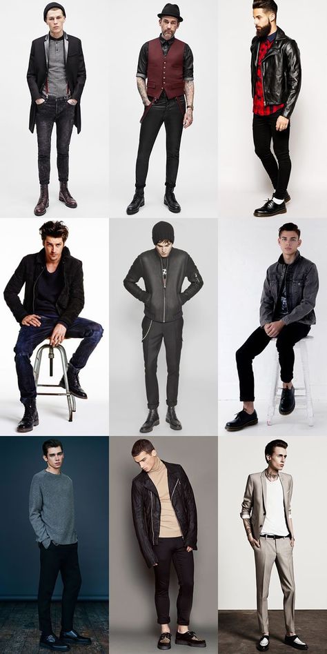 Best men fashion Rockabilly Guys Outfits, Mens Creepers Outfit, Mens Rockabilly Fashion, Rockabilly Style Men, Creepers Outfit, Modern Rockabilly, Rockabilly Men, Rock Style Men, Biker Fashion