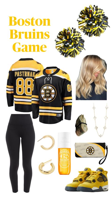 Bruins Game Outfit, Hockey Game Outfit, Game Outfit, Hockey Game, Hockey Games, Boston Bruins, Gaming Clothes, Cute Simple Outfits, Simple Outfits