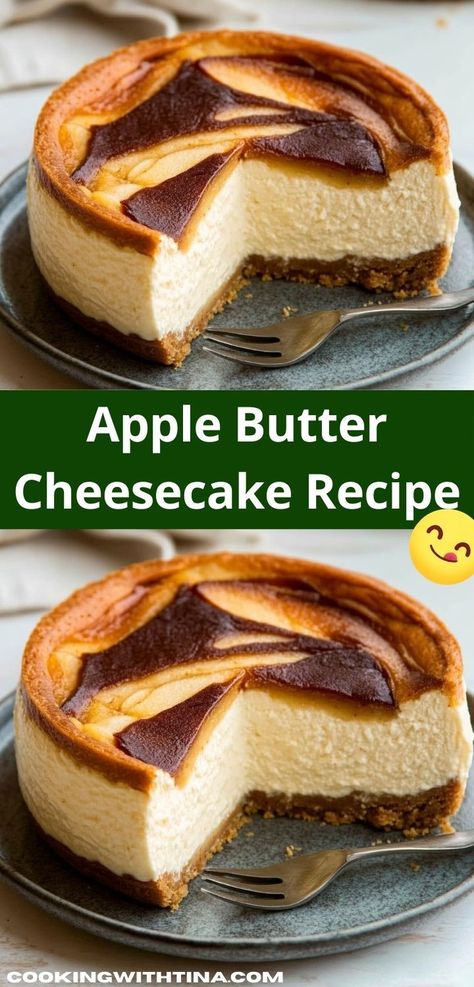 Craving a delightful dessert? This Apple Butter Cheesecake Recipe is a sweet twist on tradition. It's creamy and flavorful, making it the perfect treat for family gatherings and holiday celebrations. Apple Butter Cheesecake, Rich Cheesecake, Classic Cheesecake, Rich Desserts, Dessert Options, Fall Dessert, Dessert Lover, Creamy Cheesecake, Quick Desserts