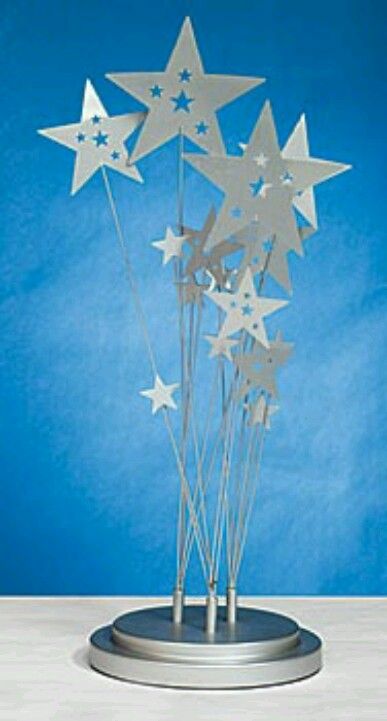 Table centres Star Wedding Decorations, Starry Night Prom, Night To Shine, Star Centerpieces, Dinner Centerpieces, Prom Themes, Party Table Centerpieces, Dance Themes, Prom Theme