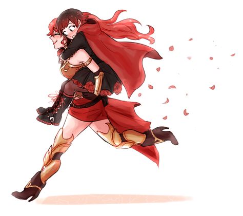 Whiterose Rwby, Rwby Pyrrha, Piggyback Ride, Rwby Volume, Rwby Red, Red Like Roses, Rwby Ships, Rwby Characters, Rwby Comic