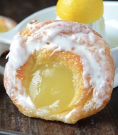 Lemon Curd Danish, Lemon Danish Recipe, Lemon Danish, Puff Pastry Desserts, Breakfast Sweets, Sugar Glaze, Danish Food, Breakfast Pastries, Puff Pastry Recipes