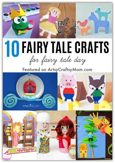 Fairy Tale Crafts For Kids, Fun Crafts For Toddlers, Fairy Tales Preschool Activities, Fairy Tale Projects, Fairy Tales Preschool, Original Fairy Tales, Fairy Tale Activities, Fairy Tale Crafts, Storytime Crafts