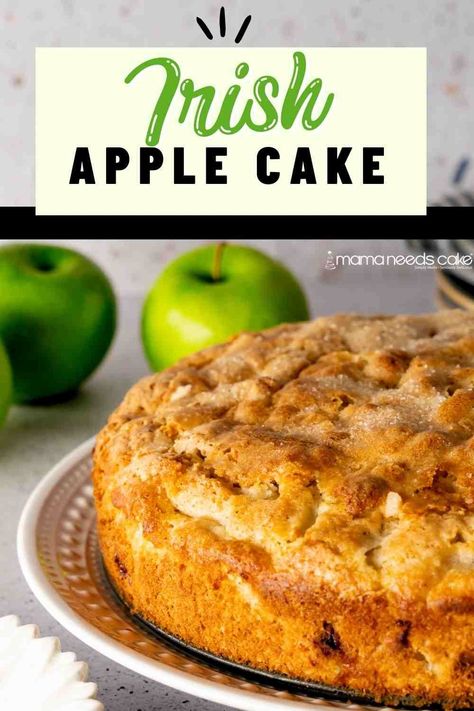 Irish Dessert, Irish Cake, Apple Cake Recipe Easy, Irish Dinner, Irish Apple Cake, Moist Apple Cake, Irish Desserts, Apple Spice Cake, Irish Recipes Traditional