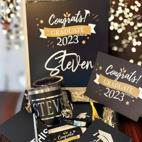 Excited to share the completely redesigned Class of 2023 Graduation Gift Box for Him, Graduation Gift for Him, Congrats Grad College Graduation High School Graduation - GGB07 https://etsy.me/42DXyCy #graduation #black #personalizedgift #graduationgifts #collegegrad Masters Graduation Gift, Gift Box For Him, Graduation High School, Graduation Gift For Him, Masters Graduation, Graduation Gifts For Him, 2023 Graduation, Graduation Theme, College Graduation Gifts