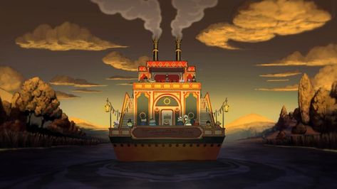 Over The Garden Wall, Wallpaper Dekstop, River Boat, Animation Background, Fall Wallpaper, Background Pictures, Halloween Wallpaper, Wallpaper Pc, Gravity Falls