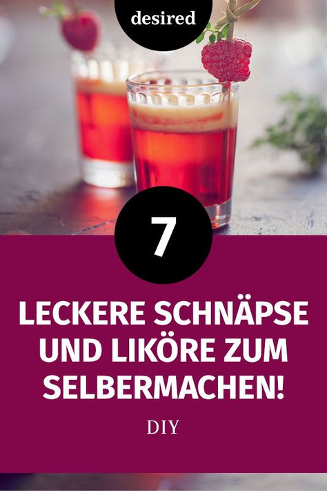 Du bist vor deiner Party noch schnell auf der Suche nach dem perfekten alkoholischen Getränk? Wir haben 7 leckere Schnäpse und Liköre zum Selbermachen.  #schnaps #likör #alkohol #diy #party Order Of The Day, Wedding Food, Cocktail Drinks, Diy Party, Liqueur, Shot Glass, Food And Drink, Drinks, Tableware