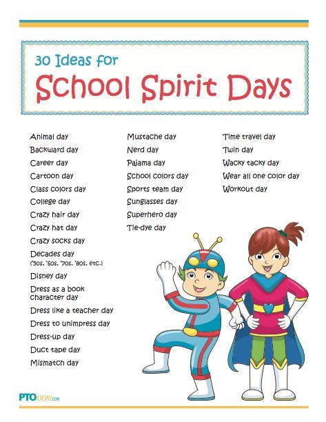 Fun and simple ideas for celebrating #school #spirit days! Spirit Day Ideas, Student Council Ideas, Catholic Schools Week, School Spirit Week, School Spirit Days, Sunshine Committee, Spirit Days, Student Leadership, Spirit Day