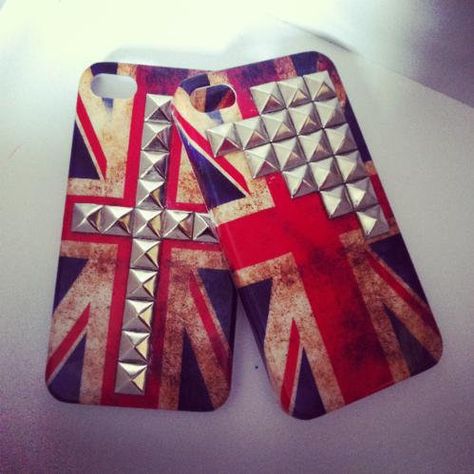 Union Jack Studded iPhone Case ($13) Yellow Aesthetic Pastel, Iphone Covers, Gadgets Technology, Under Your Spell, Mobile Cover, Tech Gear, British Flag, London Calling, Union Jack