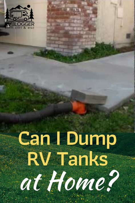 Sometimes dumping your RV septic tank at a campground is not an option. So can you safely and legally flush your septic at your house? Check out this article to learn important tips about dumping your RV septic tanks at home. #rvblogger #rvseptic #rvseptictank #rvmaintenance #rvtips #campertips #rvseptictips #rvdumping Glamping Ideas Rv Camping, Rv Boondocking, Travel Trailer Hacks, Camper Maintenance, Camper Remodeling, Rv Mods, Glamping Ideas, Caravan Ideas, Rv Camping Tips