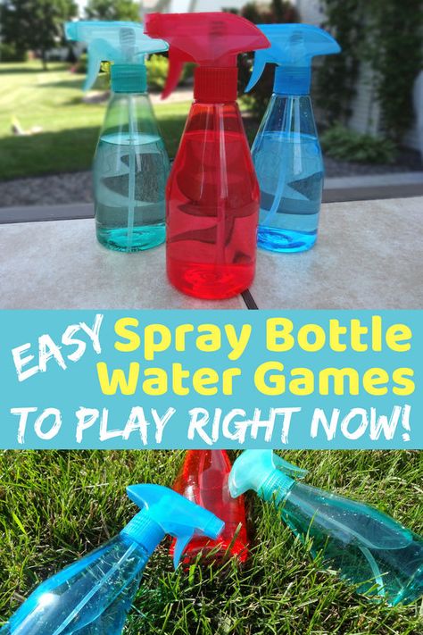 Grab the squirt bottles! It is time to play some easy squirt bottle games. The kids will be laughing and enjoying themselves in no time. (Part of more than 20 water games!) Kids Water Games Outside, Water Carnival Games For Kids, Beach Day Games For School, Water Day At School For Kids, Spin The Bottle For Kids Party Games, Water Olympics Games For Kids, Water Games For Kindergarten, Vbs Water Games, Water Obstacle Course For Kids