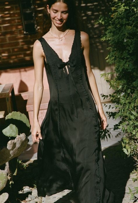 Ciao Lucia Serena Dress Black Chiffon Black Dress, Slip Dress Vintage, Serena Dress, Ciao Lucia, Buffy Summers, Black Slip Dress, Ballet Dress, Fashion Wishlist, Fashion 2024