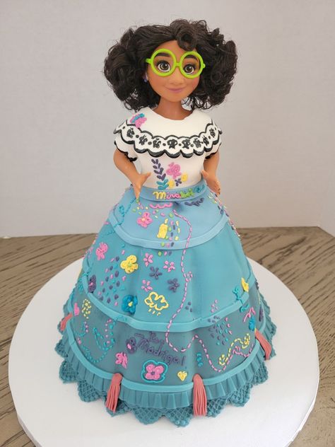 Encanto Doll Cake, Mirabel Cake, Encanto Birthday, Doll Cake, 5th Birthday, Birthday Cakes, Cake Ideas, Birthday Cake, Disney Princess