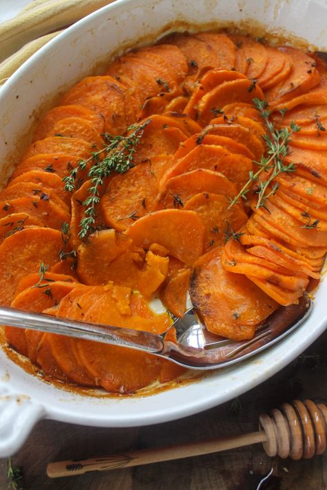 Roasted Sweet Potato Slices in Garlic Honey Butter - Sungrown Kitchen Baked Sliced Sweet Potatoes, Baked Sliced Sweet Potatoes In The Oven, Best Baked Sweet Potatoes In The Oven, Sliced Baked Sweet Potatoes In The Oven, Bake Sweet Potatoes In Oven, Make Ahead Sweet Potato Recipes, Sliced Sweet Potatoes In The Oven, Baking Sweet Potatoes In Oven, Sweet Potato In Oven